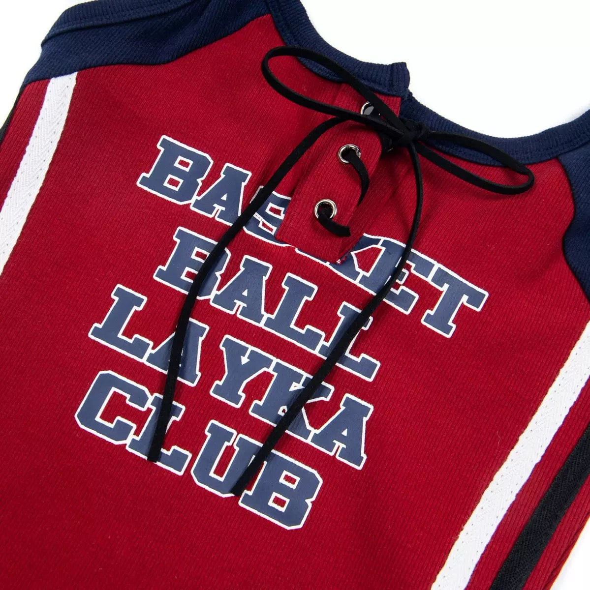 GRAZIA VIRA Women's "Basketball Layka Club" Lace-Up Halter Tank Top